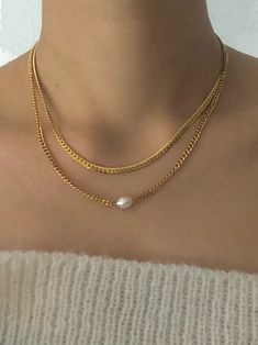 Dainty Pearl Necklace Wedding Necklace Pearl Jewelry Small | Etsy Luxembourg Pearl Chain Layered Necklace As A Gift, Dainty Pearl Necklace With Chain For Wedding, Elegant Pearl Pendant Chain Necklace For Layering, Elegant Layered Necklace With Pearl Pendant For Gifting, Elegant Layered Necklace With Pearl Pendant As Gift, Elegant Pearl Chain Necklaces, Elegant Pearl Layered Necklace With Delicate Chain, Elegant Pearl Chain Necklaces For Layering, Elegant Gold Layered Necklace With Pearl Charm