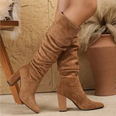 Super Cute And Stylish Ships In 5-10 Business Days Boots Chunky Heel, Winter Boots For Women, Boots Chunky, Rose Shoes, Women Boots, Winter Boots Women, Classic Fashion, Mid Calf Boots, Boots For Women