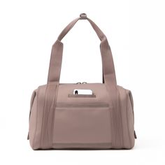 Landon Carryall Duffle Bag | Weekend Bag for Men & Women - Dagne Dover Functional Shoulder Bag With Double Handle For Commuting, Functional Double Handle Shoulder Bag For Commuting, Versatile Shoulder Bag With Luggage Sleeve For Commuting, Beige Rectangular Bag For Commuting, Functional Bags With Luggage Sleeve For Commuting, Functional Commuter Bags With Luggage Sleeve, Functional Commuting Bags With Luggage Sleeve, Functional Commuting Bag With Detachable Strap, Functional Bag With Top Carry Handle For Commuting