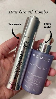 Click on the link to get a clinical shampoo, clinical conditioner, hair thinning defence serum and a travel size hair masque. Includes lifetime vip membership, free shipping and a money back guarantee 👏🤯😊 Monat Ir Clinical Hair Thinning Serum, Monat Rejuveniqe Oil, Night Hair, Scalp Hair Growth, Anti Aging Hair, Scalp Serum, Hair Thinning