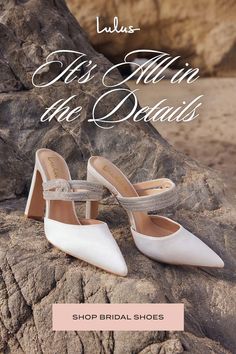 Put the finishing touches on your wedding day outfit with a pair of beautiful bridal shoes! From something blue to beach appropriate sandals, find the perfect pair of heels for your ceremony at Lulus! Open Toe Bridal Shoes, Shoes For The Bride, Wedding Day Outfit, Bridesmaids Shoes, Bridal Heels, Bridesmaid Shoes, Day Outfit, Detail Shop, Something Blue