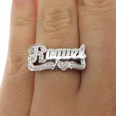 Great vintage condition.  925 Sterling Silver Vintage "Raquel" Personalized Ring Size 6.5  Weight: 6.0g   WELCOME TO PAWN SHOP We are an actual pawn shop and have been in business for over 25 years. Since 1990, our establishment has been serving a variety of clients by providing them with short term cash solutions and options of liquidity regarding their treasured heirlooms. Acknowledging that today′s customers are very sophisticated and are looking for a variety of investments, our acquisitions Personalized Ring, Pawn Shop, Personalized Rings, 25 Years, Vintage Jewelry, Ring Size, Jewelry Rings, Size 6, 925 Sterling Silver