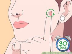 3 Ways to Relax Jaw Muscles Before Bed - wikiHow Jaw Massage, Scapula Exercises, Headache Diet, Nerve Pain Remedies, Teeth Clenching, Jaw Muscles