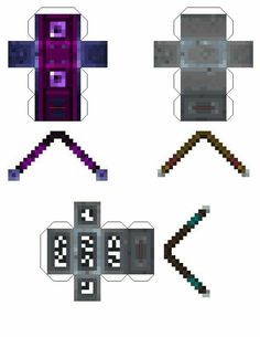 four different types of paper crafting items, one is purple and the other is black