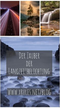 a collage of photos with the words, der zuber der langzettenblichung