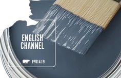 a paint can with the words english channel on it