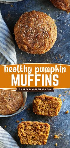 Start your day with the perfect fall breakfast idea! This Healthy Pumpkin Muffin recipe features whole wheat flour, warm spices, pumpkin, coconut oil, and pure maple syrup. A flavorful vegetarian holiday brunch food. Bake a batch and enjoy! Healthy Moist Pumpkin Muffins, Kept Pumpkin Muffins, Pumpkin Pecan Muffins Healthy, Diet Pumpkin Muffins, Healthy Recipe With Pumpkin Puree, Best Healthy Pumpkin Muffins, Pumpkin Pie Muffins Healthy, Pumpkin Muffins With Real Pumpkin, Pumpkins Muffins Healthy