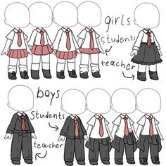 Good Gacha Club Outfits, Gacha Club School Outfit Ideas, Gacha Life Pajamas Ideas, Gacha Uniform Ideas School, Gacha Nurse Outfits, School Outfits Gacha Club, Gacha School Outfit, Gacha Club Teacher Outfit, Gacha Outfits Aesthetic