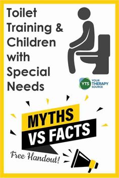 You can download a FREE copy of this blog post on potty training special needs children to use as a handout at the bottom of this post. Toilet Training, Special Needs Kids, Special Needs