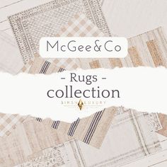 the rugs collection has been made with different fabrics