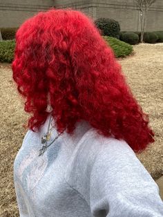 red hair Red Mixed Hair, Intense Red Hair Color On Black Women, Faded Red Dyed Hair, Bright Red Hair Curly, Bright Red Hair Black Women, Red And Blonde Curly Hair, Colored Curly Hair Black Women, Different Shades Of Red Hair, Ginger And Red Hair