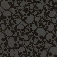 a bunch of skulls that are all over the place