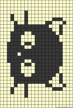 a cross stitch pattern with an image of a cat