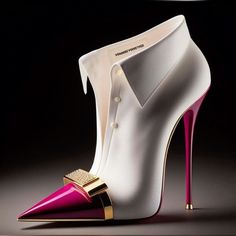 Half Boot, Elegant Shoes Heels, Exotic Shoes, Futuristic Shoes, Pink Stilettos, Creative Shoes, Shoes Heels Classy, Fantastic Shoes, Trendy Boots