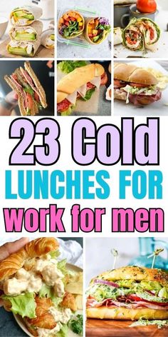 25 men's cold lunches for work that are delicious and easy to make