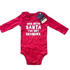 Size 3 Months Nwt Super Cute Christmas Onesie Bundle And Save! If You Have Any Questions Feel Free To Ask! :) Christmas Baby Onesie, Christmas Onesie, Okie Dokie, Cute Christmas, Christmas Baby, 3 Months, Onesies, Baby Onesies, Red White