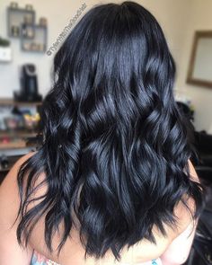 Blackest Black Hair Color, Super Black Hair, Smokey Black Hair, Navy Black Hair, Jet Black Hair Short, Bluish Black Hair, Black Coloured Hair, Dark Blue Black Hair, Ashy Black Hair