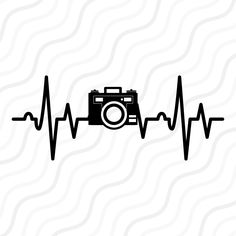 an image of a camera on top of a heart beat line with the word heartbeat