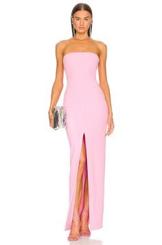 SOLACE London Bysha Maxi Dress in Bubblegum | REVOLVE Revolve Prom Dresses, Revolve Prom Dress, Baby Pink Bridesmaid Dresses, Revolve Prom, Sorority Formal Dresses, Sorority Formal Dress, Dresses Feminine, Sleek Jumpsuit, Dream Prom Dress