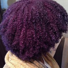 purple haze. 4c Purple Hair, Purple Hair Natural Black Women, Dark Purple Locs, Purple Afro Hair, Dyed Afro Hair 4c, Purple Hair Black Women, Plum Purple Hair