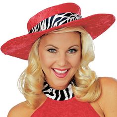 Red Hot Mama Pimp Adult Hat Costume Accessory By Rubies Red Mini Hats For Spring, Red Fedora Mini Hat For Party, Red Fitted Wide Brim Costume Hats And Headpieces, Red Party Hat, One Size Fits Most, Red Fedora Party Hat, Red Fedora Hat For Party, Fun Red Hat For Spring, Red Fitted Trendy Hat, Trendy Fitted Red Hat