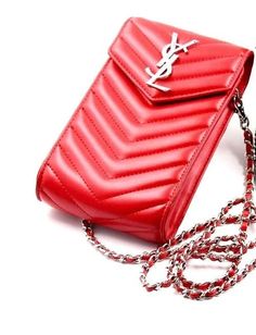 Stylish YSL Phone Pouch Handbag for Women Luxury Red Mobile Phone Bag, Luxury Red Glamorous Bags, Cheap Red Phone Bag For Gift, Luxury Functional Red Bags, Crossbody Phone Purse, All Mobile Phones, Phone Purse, Phone Pouch, Female Friends