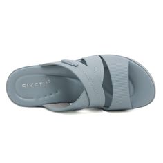 Meet your new go-to sandals for comfort and style - the Siketu Candace Cushioned Slide Sandals. With their cushioned insole and easy slip-on design, these sandals provide all-day comfort without sacrificing on-trend style. Perfect for any casual occasion, these sandals effortlessly elevate any outfit. 1.57'' heel Slip-on PU upper Synthetic Arch support footbed™ Cushioned Insole™ Anti-skid rubber sole Casual Slide Wedge Sandals With Cushioned Footbed, Casual Cushioned Slide Wedge Sandals, Comfortable Sandals With Ortholite Insole For Vacation, Comfortable Flat Wedge Sandals, Comfortable Lightweight Flat Sandals, Comfortable Summer Slippers With Ortholite Insole, Comfortable Lightweight Synthetic Sandals, Comfortable Slide Wedge Sandals With Arch Support, Lightweight Comfortable Slip-on Sandals