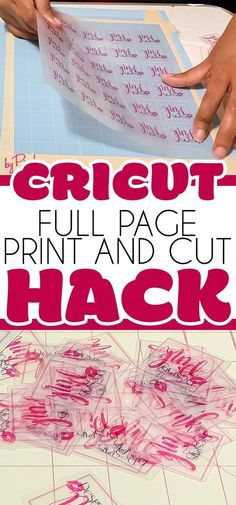 If you have a Cricut or are thinking of getting one for DIY projects, then you need this easy Cricut hack from By Pink! Cricut Print and Cut is a simple process but making it a full page is a little tricky. Read this advice to print and cut a full page with your Cricut! Cricut Projects To Sell, Vinyle Cricut, Cricut Help, Cricut Print And Cut, Cricut Supplies, Cricut Explore Projects, Cricut Expression, Projets Cricut, Maker Project