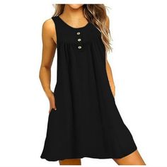 Description: Gender:Women, Lady, Female Style:Women Solid Casual Dress, Flowy Dress, Classic A-Line Dresses, Summer Sundress, Bohemian Dresses Pattern Type:Solid Color Season:Spring, Summer, Fall Occasion:Casual, Traveling, Vacation, Working, Party, Everyday, Dates, Movies, Street, Beach Features: 1. Solid color,daily wear, casual beach dress. It is so pretty, flattering and can be dressed up or down. 2. Match:This women dress is very versatile dress. It looks great with sandals/boots and long n Pleated Party Dress, Summer Fashion Dresses, Mini Robes, Tank Top Dress, Ruffle Mini Dress, Casual Tank Tops, Aaliyah, Casual Summer Dresses, Pocket Dress