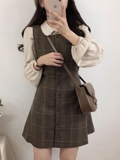 Cute Korean Fashion, Dark Academia Clothing