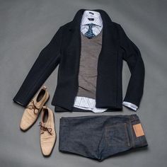 Men Fashion                                                                                                                                                                                 Más Ideas For Design, Outfit Grid, Fashion Business, Mens Fall, Well Dressed Men, Gentleman Style, 가을 패션, Komplette Outfits, Mens Casual Outfits