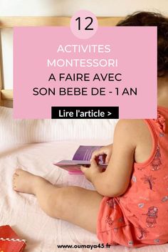 12 activités montessori pour les - 1 an Child Activities