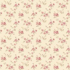 an old fashioned wallpaper with pink roses