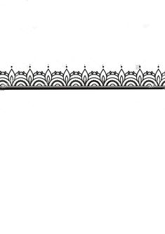 a black and white drawing of an ornate border