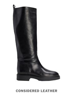 Womens Knee Boots, Womens Biker Boots, Knee Boots Black, Black Knee Boots, Black Boots Tall, Leather Riding Boots, Lady Biker, Black Boots Women, Wardrobe Ideas