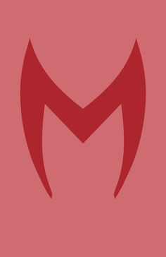 a red icon with the letter m in it's center and an arrow at the bottom