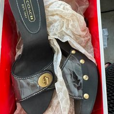 Original Packaging! Never Worn, Just Marks On The Bottom From Try-On. Vintage Coach! Casual Coach High Heels, Coach Shoes, Vintage Coach, Try On, Shoes Women Heels, Shoes Heels, High Heels, Women Shoes, Heels