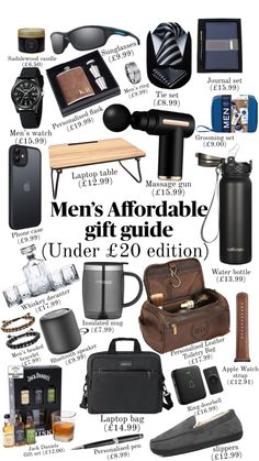 men's gift guide under $ 20, including the best gifts for him and her