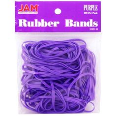 JAM Paper and Envelope's Color Rubber Bands are a great way to bring a splash of color to your home, classroom or office. Whether you want to use them for your DIY projects or for everyday office use, these rubber bands are a great choice and an attention-grabbing one too! Size: 3 1/2 x 1/8.  Color: Purple. Purple Desk, Purple Office, Jam Paper, Office Colors, Paper Envelope, Purple Love, Color Bands, All Things Purple, Paper Envelopes