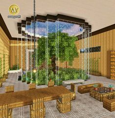 Minecraft Garden, Minecraft Structures, Minecraft Interior Design, Bangunan Minecraft, Minecraft House Plans