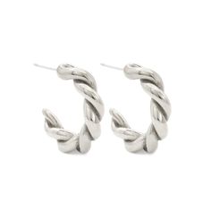 “Sister” in Italian, these twisted and entwined hoops are an ode to the kinship we feel with people, places, and meaningful objects. DETAILS hand cast in sterling silver ⅞ in across sterling silver posts + backs Meaningful Objects, Hoops Silver, Hand Cast, It Cast, Sterling Silver, Silver