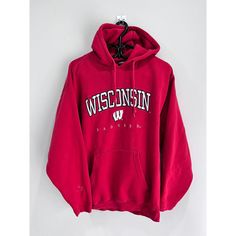 For sale is a vintage Wisconsin sweater. Size large fit. Measurments below. Good overall condition. May need light wash Length 28 inches. Pit to pit 22.5 inches. Sleeve length 20 inches All sales final. I do bundle deals as well Vintage Hoodie With Double-lined Hood For Sports, Vintage Hoodie For Fall Streetwear, Vintage Hoodie For Streetwear In Fall, Vintage Long Sleeve Hoodie With Letter Print, Vintage Long Sleeve Hoodie With Drawstring, Oversized Vintage Hoodie For College, Collegiate Hoodie For Winter Streetwear, Vintage Winter Hoodie With Letter Print, Vintage Letter Print Hoodie For Winter