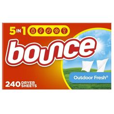 bounce outdoor fresh paper towels, 40 counts per box - pack of 4 boxes