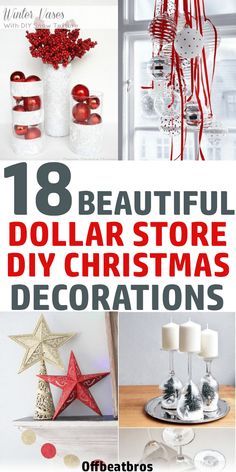 Dollar Store Decorations, Dollar Store Christmas Decorations, Christmas Budget, Christmas Decorations Ideas, Christmas Decora, Dollar Store Christmas Crafts