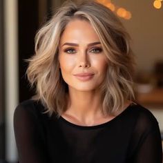 Hair Affair, Haircuts For Medium Hair, Shoulder Length Hair, Hair Short, Medium Length Hair Cuts, Hair Today, Great Hair, Layered Hair, Gorgeous Hair