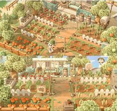 the farm is full of many different types of vegetables and fruit in this screenshot