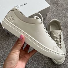 Brand New With Box Size Us 6 Lacoste Shoes Women, Lacoste Shoes, Lacoste Women, Sneaker Shoes, Shoes Women, Womens Shoes Sneakers, Womens Sneakers, Shoes Sneakers, Color White