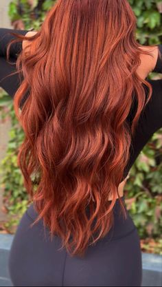 Copper Hair With Extensions, Rich Copper Hair, Rich Copper Red Hair, Red Copper Hair, Medium Red Hair, Ruby Hair