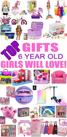 Top Gifts For 6 Year Old Girls! Best gift suggestions & presents for girls sixth birthday or Christmas. Find the best toys for a girls 6th bday or Christmas. Shop the best girls gift ideas now!