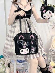 This price is for an ita bag and a detachable shoulder strap only, the ita bag contents are not included.   	 		 			Size 			Free Size 		 		 			Length 			26 		 		 			Height 			24 		 		 			Depth 			8 		 		 			Strap Drop 			25 		 		 			Strap Length 			126 Harajuku Style Shoulder Bag With Removable Pouch For Travel, Harajuku Style Travel Shoulder Bag With Removable Pouch, Harajuku Shoulder Bag With Removable Pouch, Harajuku Style Crossbody Bag With Removable Pouch, Harajuku Style Satchel Shoulder Bag For Travel, Harajuku Tote Satchel For Everyday Use, Harajuku Style Tote Satchel For Everyday Use, Harajuku Style Satchel Shoulder Bag With Large Capacity, Harajuku Style Large Capacity Satchel Shoulder Bag